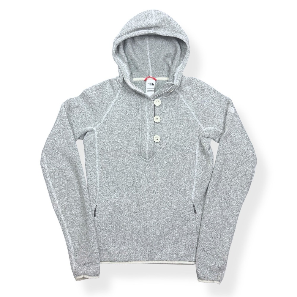 The North Face Crescent Sunset Hoodie Womens Small/P Sweatshirt‎ Gray Pullover